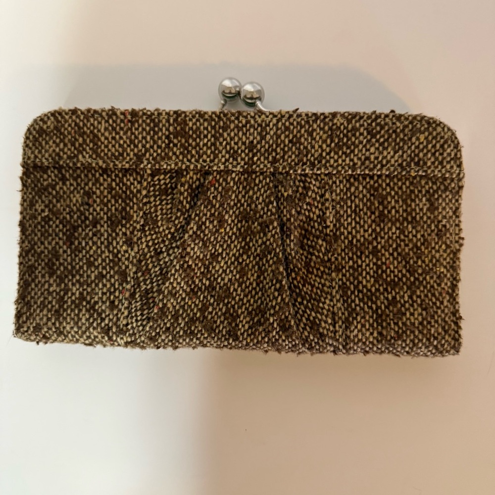 PAUL FRANK Tweed Wallet Clutch